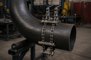MANUAL PIPE CLAMP DOUBLE (5"-60") FOR CARBON STEEL PIPE - zdjęcie